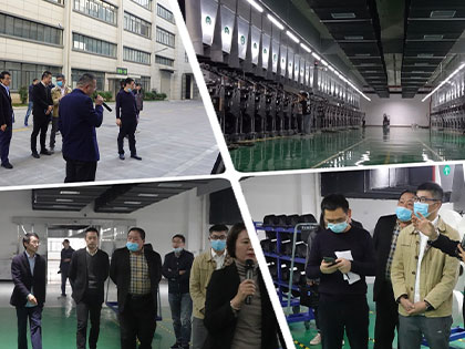 Thug Oifig Tógála Baile Álainn Zhejiang cuairt ar Chengbang High-tech le haghaidh iniúchadh agus glacadh Sráid Qianqing